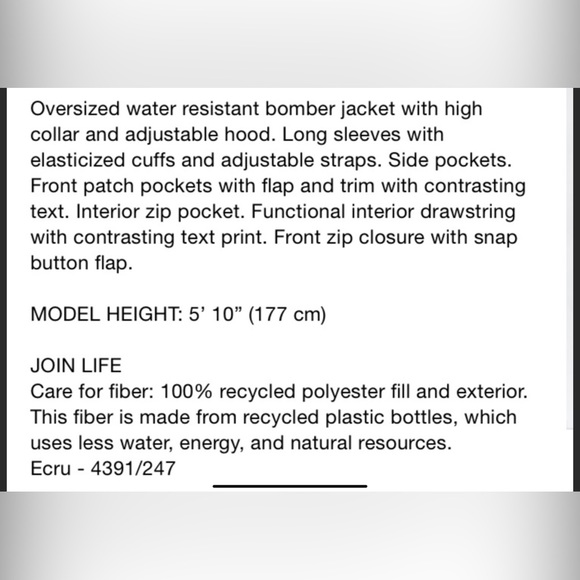 ZARA RECYCLED CAPSULE Oversized Puffer Jacket - Picture 5 of 7